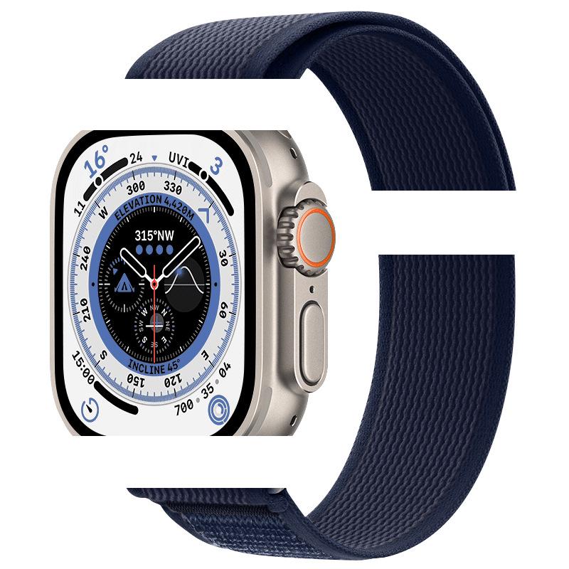 Apple Watch Ultra 10/9 Nylon Woven Velcro Trail Loop Strap