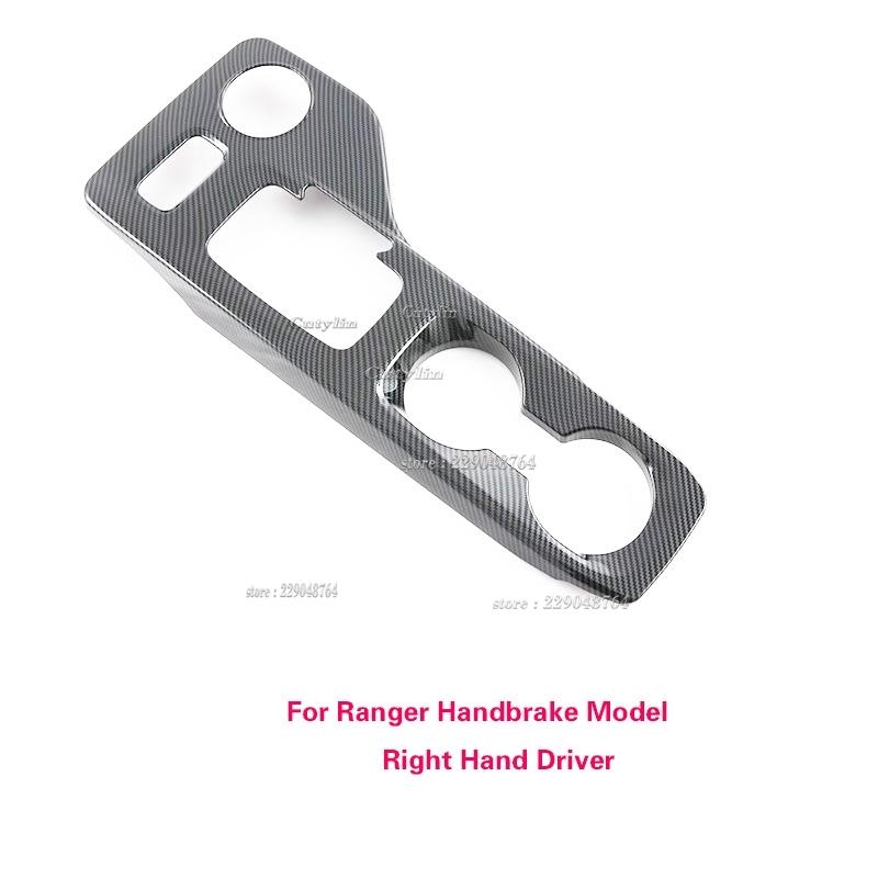 For Ford Ranger 2024 2025 ABS Carbon Fiber Center Console Gear Shift Panel Decoration Cover Stickers Trim Car Accessories