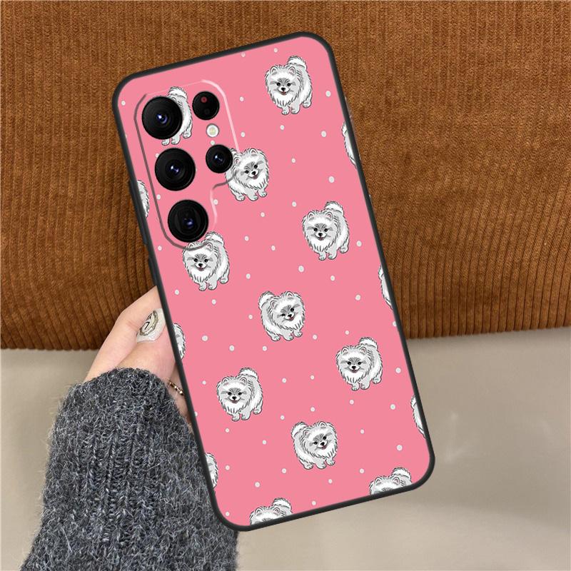Pomeranian Dog Phone Case For Samsung Galaxy S23 S24 S25 Ultra S9 S10 S22 Plus S20 FE S21 FE Back Cover