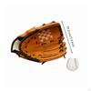Baseball Glove PU Leather Fielding Deep Pocket Athletic Gear 10.5 Brown W Ball