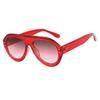 New Oversized Ins Popular Fashion Pilot Women Sunglasses Retro Red Rivet Sun Glasses Female Fashion Outdoor Glasses UV400