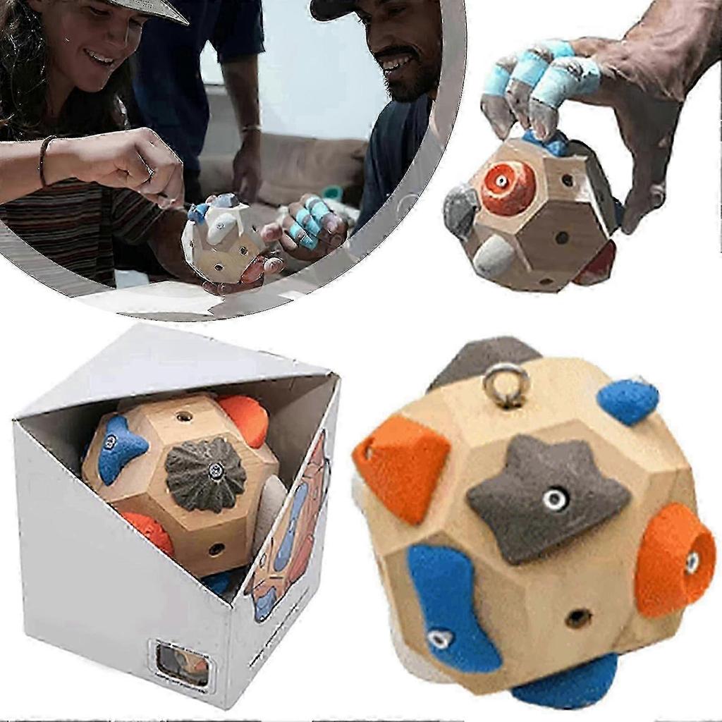 Handcrafted Boulder Block - Finger Strength Training Ball for Rock Climbing, Grip Trainer for Climbers, Outdoor Enthusiasts, and Gift Ideas