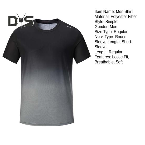 Heren Shirt Top Ronde Hals Korte Mouw Shirt Tops Normale Pasvorm Zacht Ademend Casual Sport Fitness Shirt Dagelijkse Kleding