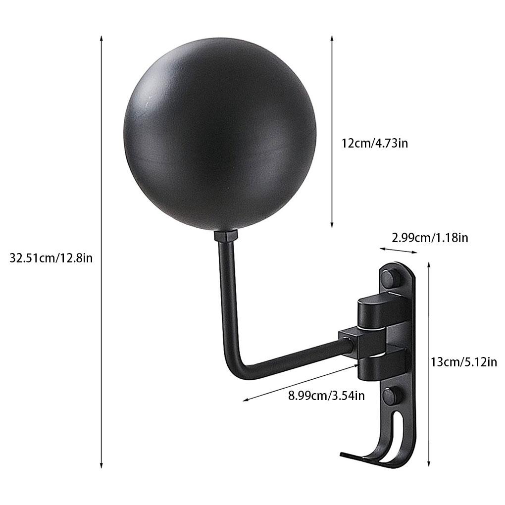 Motorcycle Helmet Rack Wall Mount Aluminum Baseball Display Holder 180 Degree Hanger Household Bracket Accessories