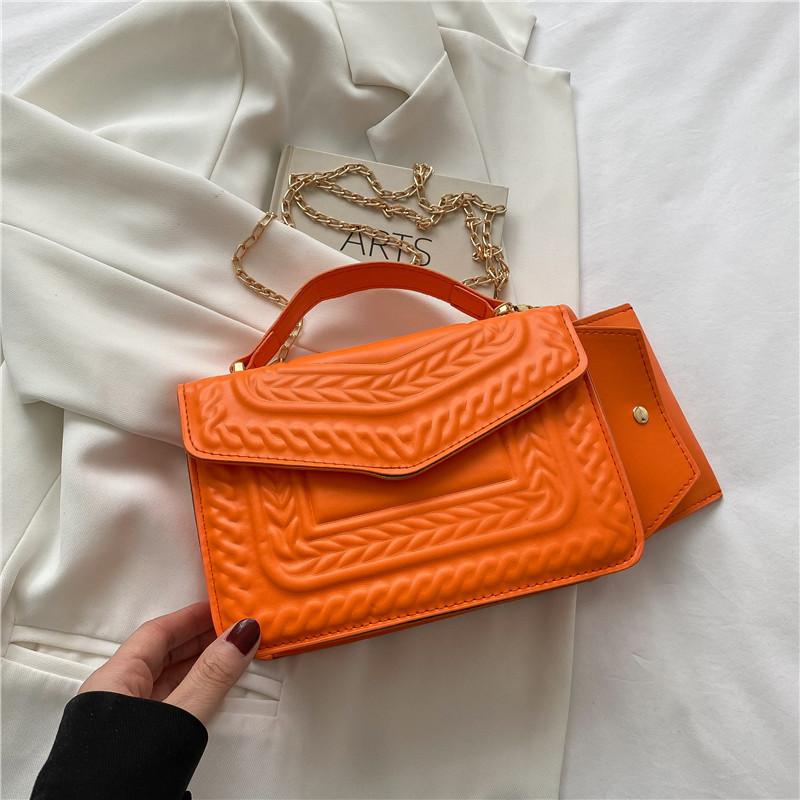 

Chic Street Style Crossbody Bag For Women 2023 New Small Handbag Collection помаранчевий