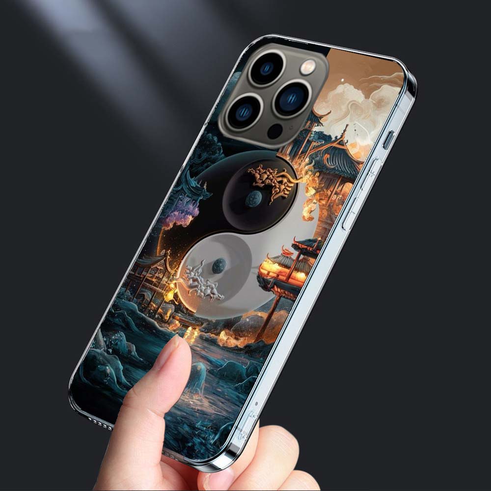 Balance of Elements The Eternal Yin-Yang Phone Case For Iphone 16E 15 Pro 14 Plus 17E 16 17 Pro Max Air 11 12 13 Mini Cover Case
