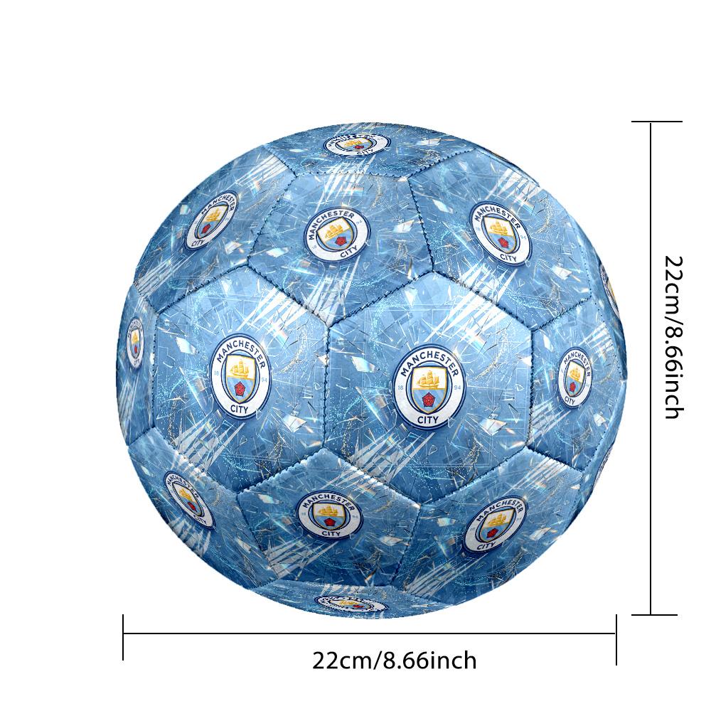 Manchester City Theme soccer ball Size 5 Soccer Ball Soft Touch Professional Training Football for Outdoor Sports