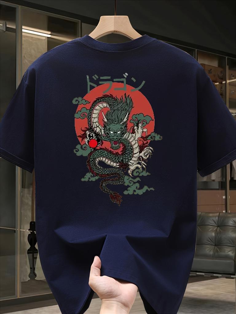 Heavyweight Pure Trendy Print ShortSleeve TShirt for Unisex New Summer Collection Versatile Casual Top