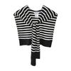 Ladies' Fashion Striped Yarn Fake Collar Imitation Wool Shawl Knitted Outer Decoration Knotted Scarf