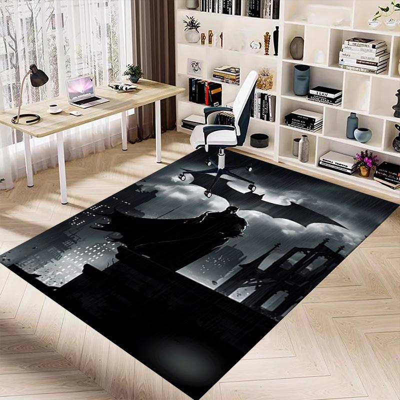 1pc Batman Cityscape Carpet, for Home & Office Decor, Desk Chair Carpet, Festive Gift,Conference Room CarpetL1230