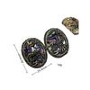 Medieval Vintage Western Antique Court Style Oval Relief Stud Earrings Luxury Gold-Plated Scorpion Exaggerated Earrings