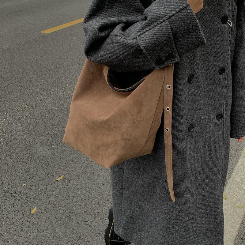 Autumn new retro niche simple large-capacity shoulder bag fashion leopard print versatile handbag women's bag