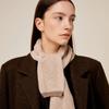 Wool Petite Long Scarf Pink Beige
