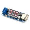 USB Charger StepDown Power Supply Module for DC 4 5 To 40V Input with Voltmeter Suitable for Vehicles and Devices