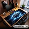 American Football Theme Custom Mouse Pad Personalized With Name Text Customized Desk Mat For Office Home Decor