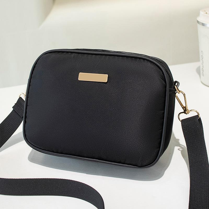 Simple Solid Color Oblique Span Camera Bag Trendy Fashion Versatile Decorative Women's Shoulder Bag Large Capacity
