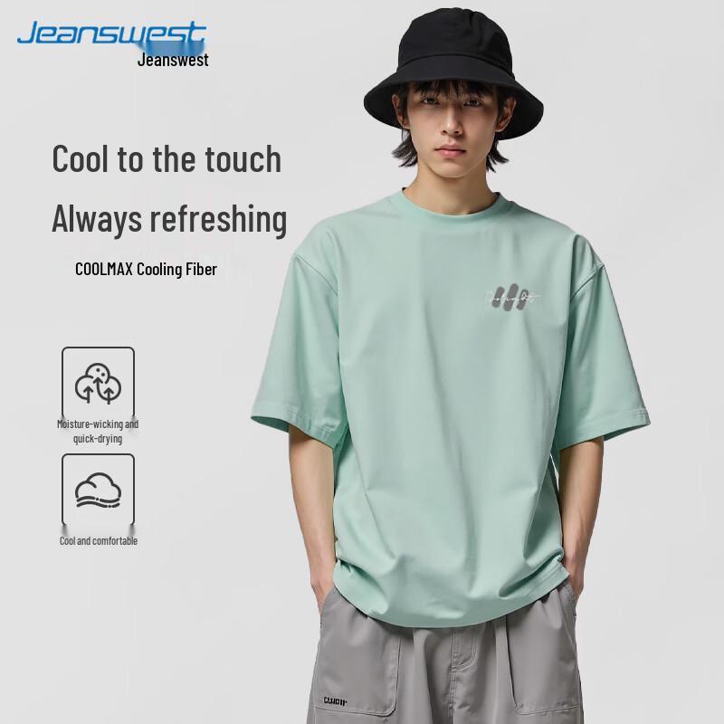 Jeanswest Unisex Loose Fit Printed Short Sleeve T-Shirt 2XL
