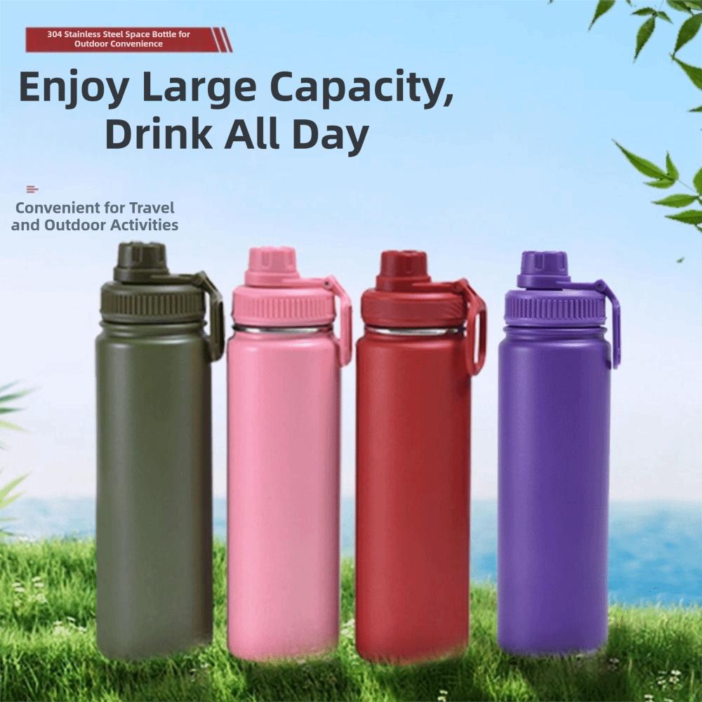 22 Oz Capacity Vacuum Insulated Water Bottle Leakproof Water Bottle  Outdoor Activities