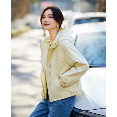TERRE BLEUE Women's 2025 Fall Fashion Short Jacket
