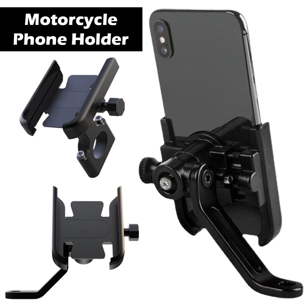 Motorcycle Phone Mount Holder Sturdy Aluminum Alloy Handlebar Mount Mirror Rearview Compatible J8H3