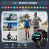 New Military Men 1100mAh Durable Battery Smart Watch With GPS Compass 10ATM Waterproof 1.7"AMOLED Screen Outdoor Swim Smartwatch