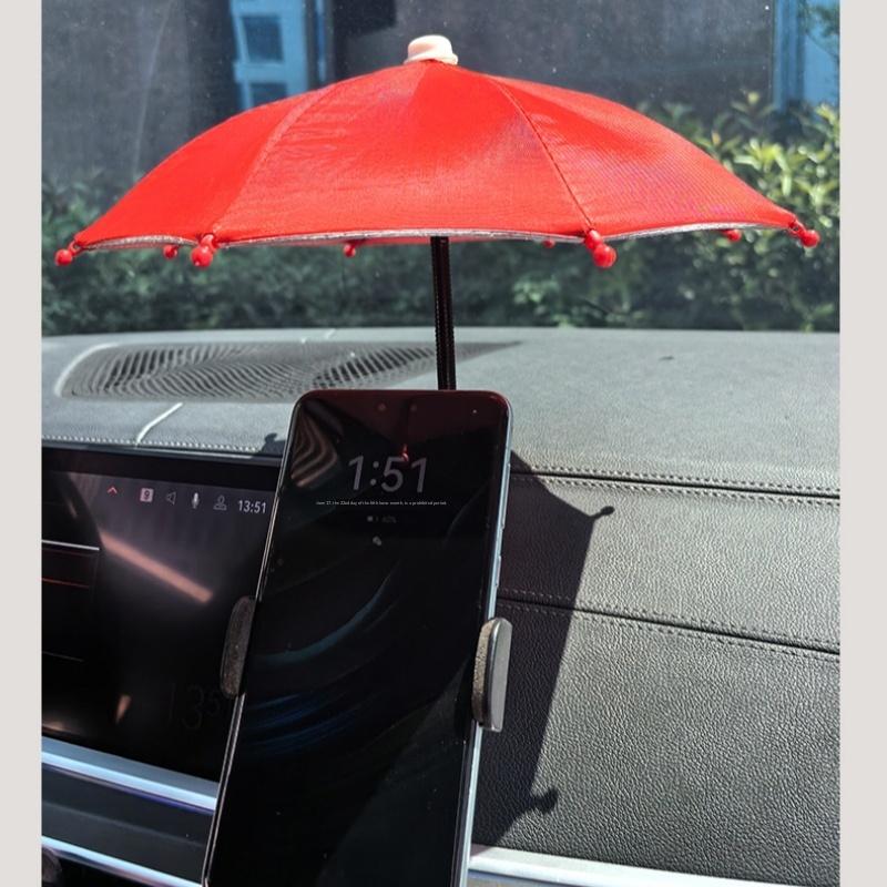 1 Set 360° Rotation Mini Umbrella Anti-glare Sun Shade Cover Magnetic Phone Umbrella For 15/14/13/12 Pro/Pro Max For Phone