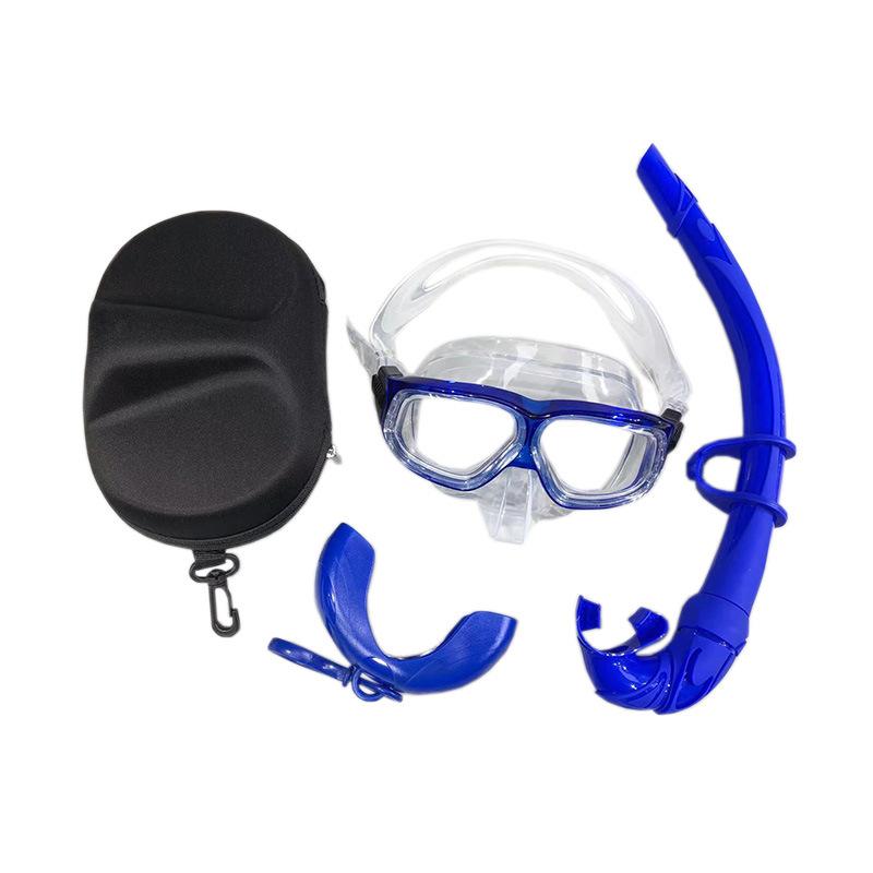 

Набор для фридайвинга и снорклинга, маска-лягушка, бокс One size синий