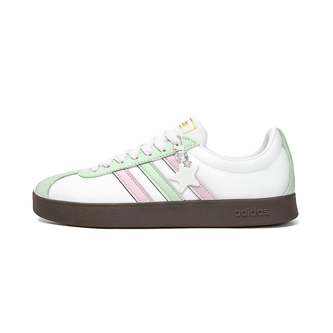 Adidas VL COURT 2.0 Big Fish Manufacturing, Soft Star Light Rule Leather JQ2470(Team1792- ) 35⅔