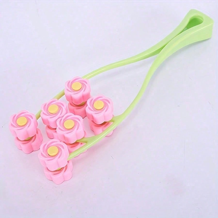 

1pcs Handheld Y-Shaped 3d Roller Massager, Facial Lifting And Firming Beauty Device, Portable Facial Massager розовый