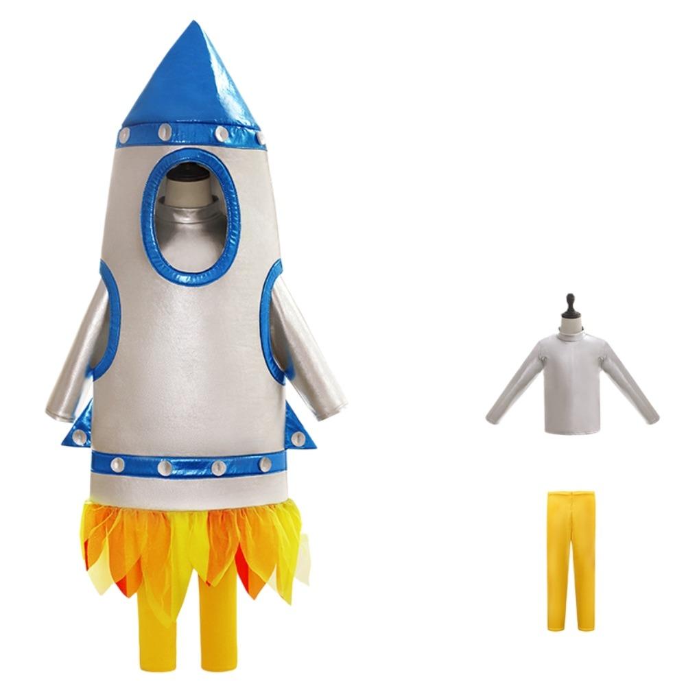 Astronaut Outfit Children Rocket Spacesuit Halloween Costume Set  Children's Day