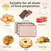 Baking Mat 30-Ring Silicone Non-stick Heat Resistant 0.4mm Thick Oven Refrigerator Safe Baking Aid with Anti-Slip Edges Kitchen Mat