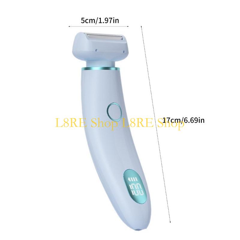 L8RE Portable Trimmer Wet and Dry Shaver Cordless Razors Body Hair Remover for Quick Grooming Travel Friendly Groomer