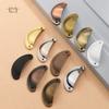 Spot 82MM antique drawer shell handle iron sheet retro semicircular medicine cabinet home decoration old-fashioned furniture brushed nickel