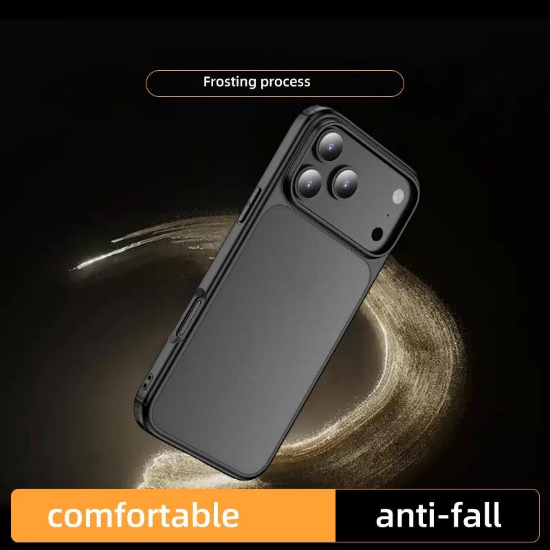 Custodia Magnetica Premium Opaca Antiurto per IPhone 17 Air 16 15 14 Plus Pro Max Copertura Corazza Robusta con Sensazione di Pelle