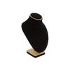 Elegant Velvets And PU Jewelry Display Stand With Bust Neck Design For Necklaces Bracelets Pendants Secure Stable Holder
