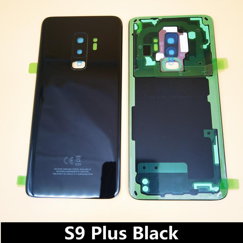 Back Glass Replacement G965 G960 Battery Rear Door   with Camera Lens CE  Sticker For Samsung Galaxy S9 S9+