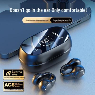 M47 High-End Sports Ear-Clip Wireless Bluetooth Headphones with High-Fidelity Sound & Ultra-Long Standby with Digital Display