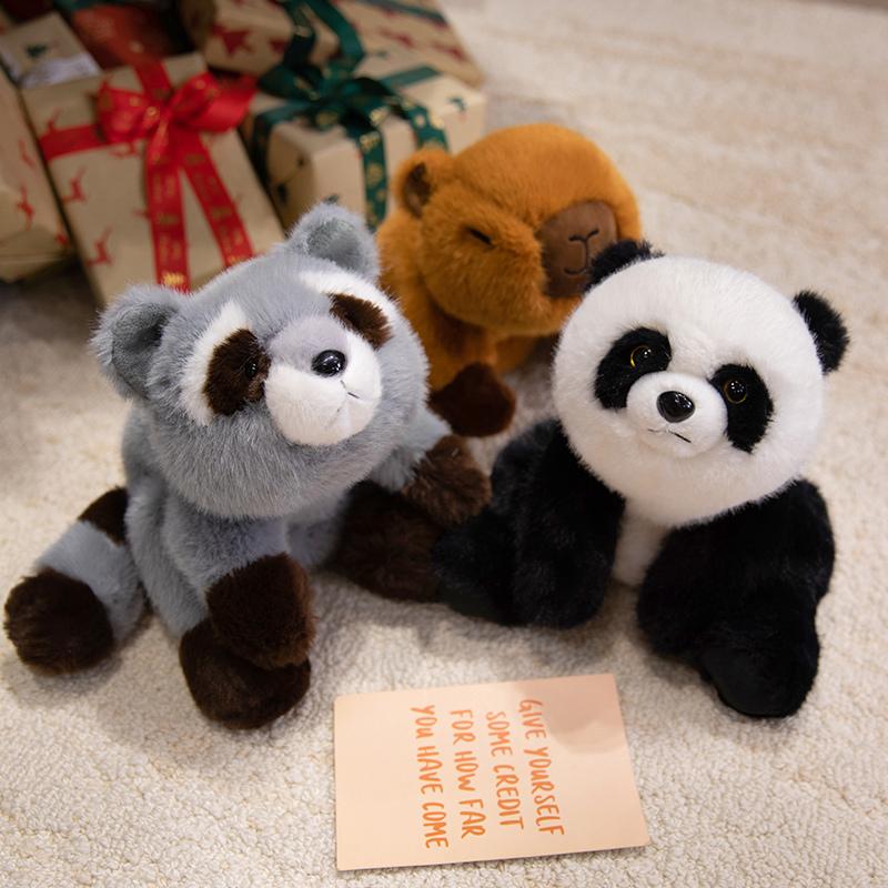 35CM Lovely Soft Animal Doll Cute Sloth Koala Raccoon Panda Capybara Horse Plush Toy Kawaii Birthday Gift