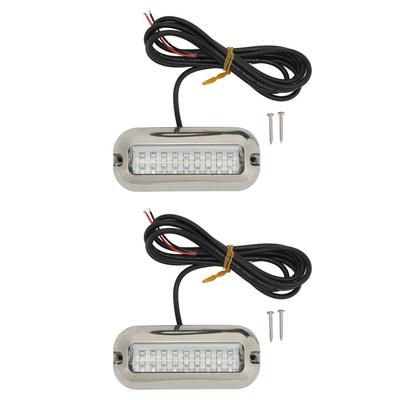 2 buc Lumini Marine LED 3.5W Impermeabile Transom Barcă Subacvatice Submersibile