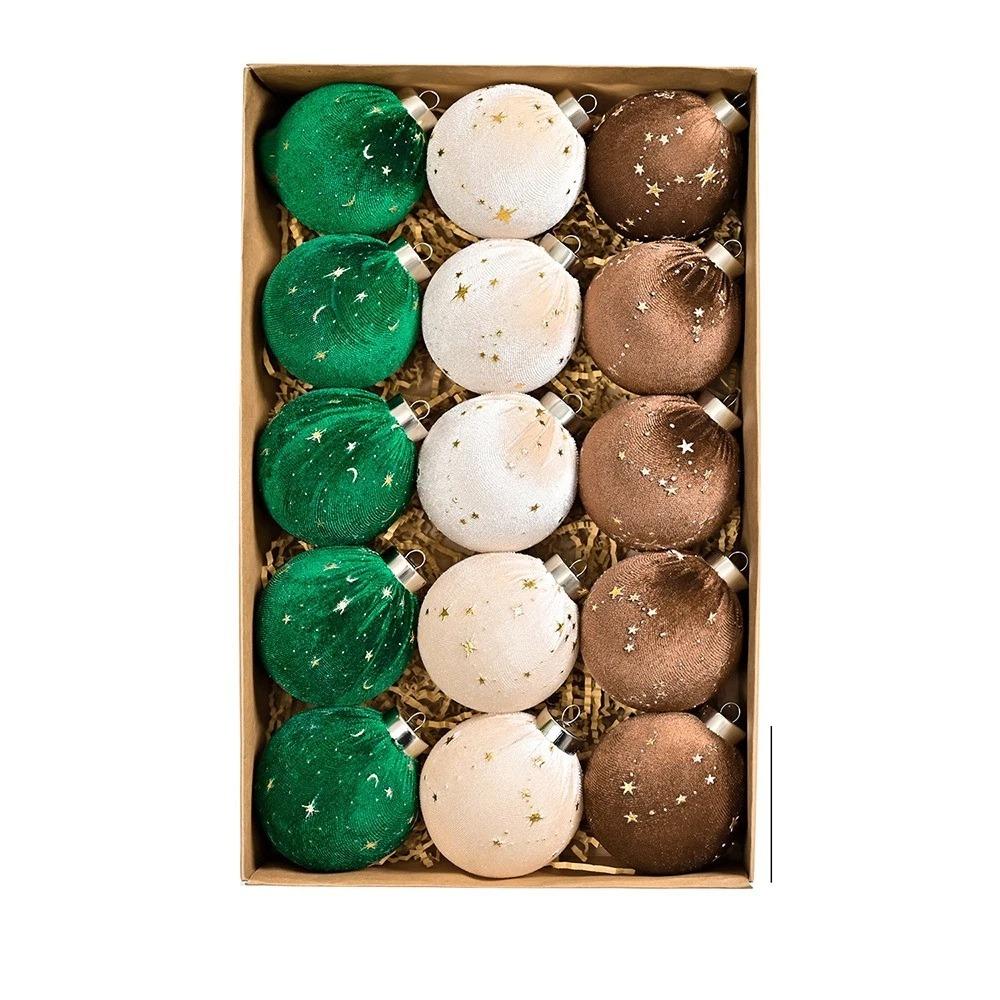 15Pcs Plastics Christmas Balls Pendant Christmas Decoration Pendants  Christmas Home Decoration