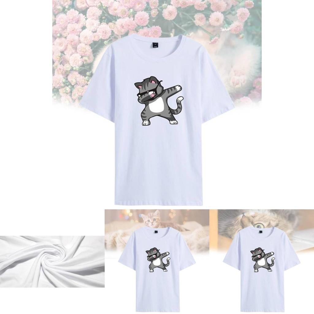Cute And Fresh Style Unicorn Print T-shirt Cotton Short Sleeve Pullover For Women