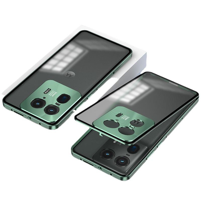 Motorola X40/X50Ultra Aluminum Alloy Snap Button Phone Case