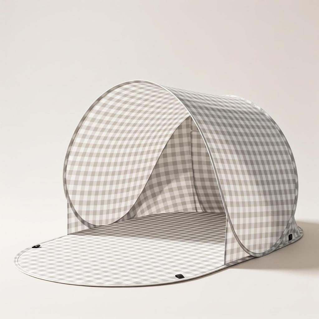 Portable Sunshade Tent with Floor Panel Compact Instant Spring up