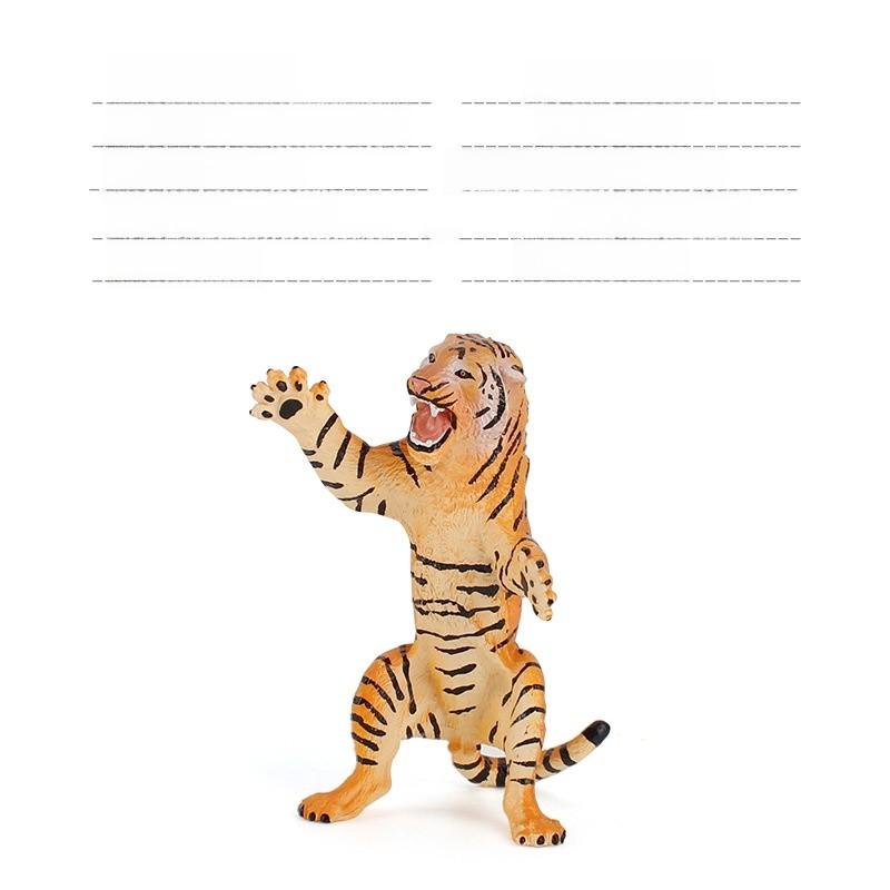 Authentic Forest Animal Pvc Tiger Figurine With Detailed Design For Nature Scene Decoration