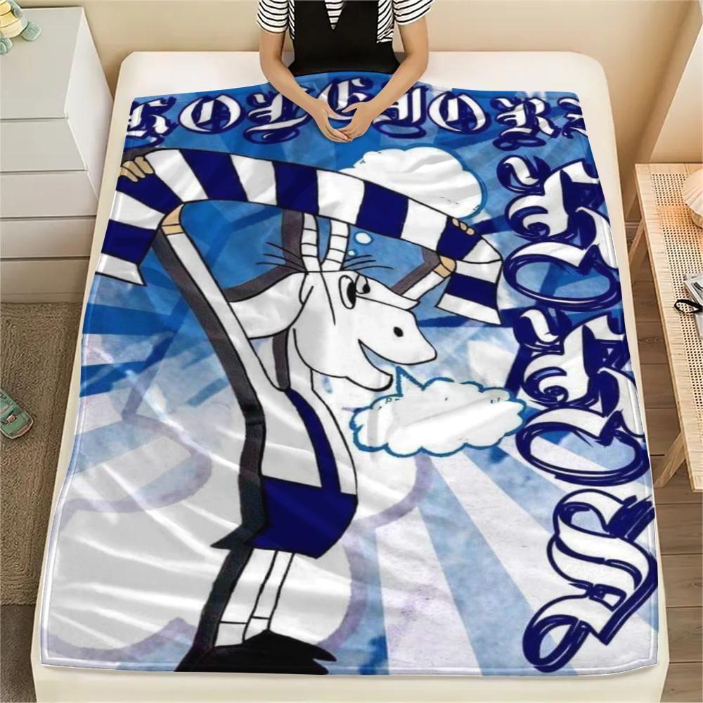 Kks Lech Poznan Print Flannel Blanket, High Quality Comfortable for All Seasons, Home Decor, Warmth and Comfort, Perfect for Christmas Gifts60