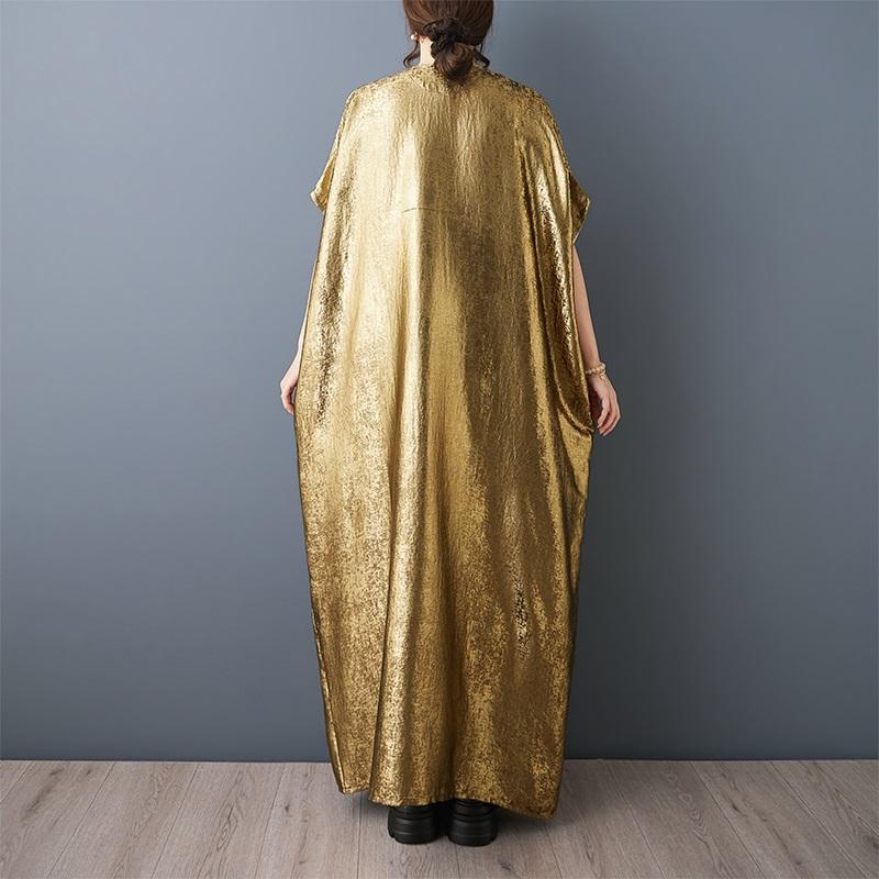 Manches courtes grande taille vintage nouvelles robes pour femmes décontracté ample longue robe d'été