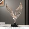 Abstract Gold Eagle Decoration Beautifully Resin Angel Wing Craftwork Sculpture Ornament Angel Wing Statue Home Decor Figurine