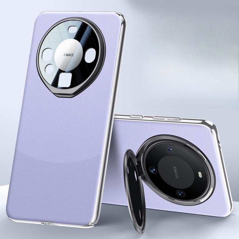 

Чехол для телефона Huawei Mate60pro с подставкой для объектива M60 Всесторонний противоударный кожаный чехол для бизнеса для мужчин и женщин HUAWEI Huawei Mate60