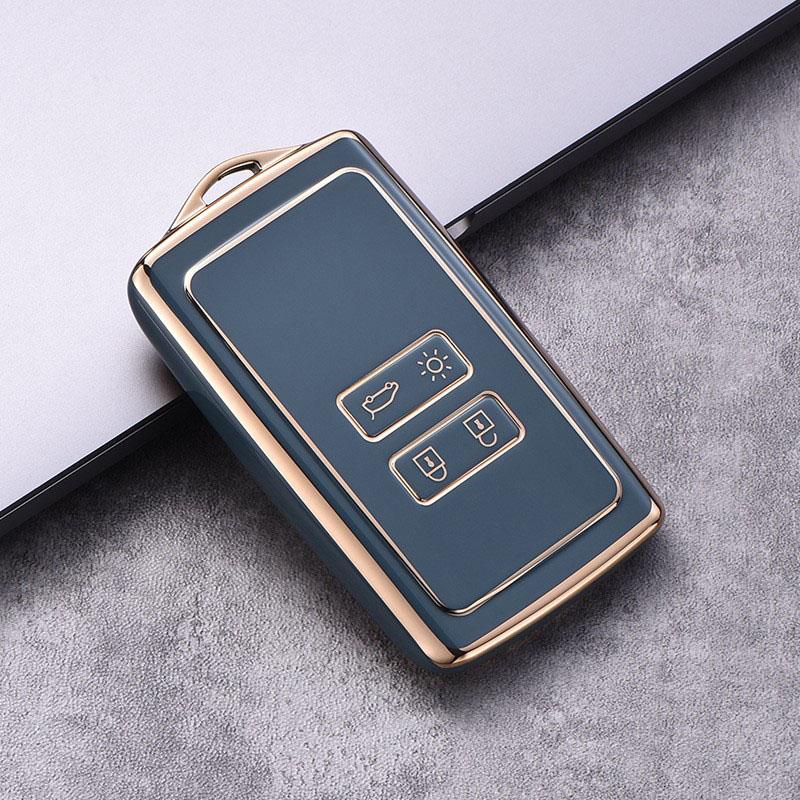 For Renault Kadjar Megane Koleos QM5 QM6 TPU Car Remote Key Cover Case Key Shell Holder Bag Fob Keychain Protector Accesories
