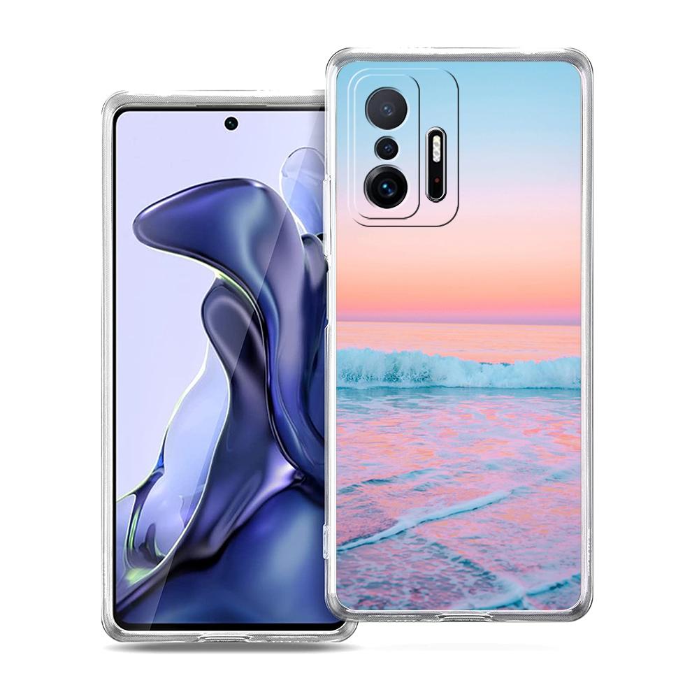 Sea blue Sky beach Phone Case For Xiaomi 14 13 12 Lite Mi 11 Ultra 11X 13T 12T 11T For Poco X5 X4 X3 NFC F5 F4 M4 Pro 5G Cover
